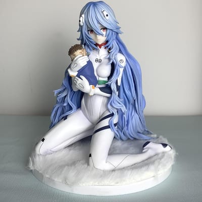 16CM Anime Shin Evangelion Gekijouban Ayanami Rei Figuur 1/7 Lang Haar Versie Zittend Figuur Speelgoed Cadeau Verzameling Actiefiguur PVC With box gray