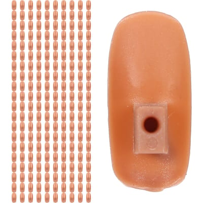 300 stuks Nageltips Acrylnagels voor Training Oefenhand DIY Nagellak Salon Oefengereedschap beige