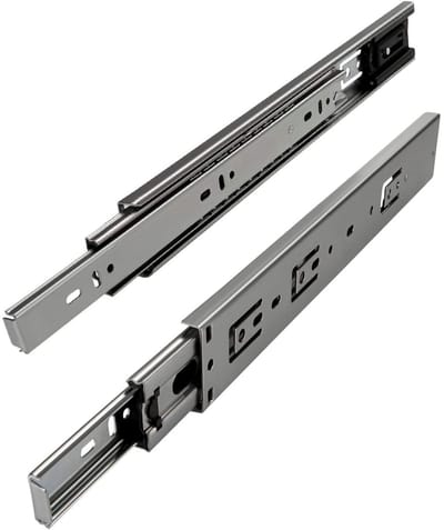 SOTECH 2 paar volledig uittrekbare Ladegeleiders KV2-45-H45-L250-SE met zelfsluiting Hoogte 45 mm Lengte 250 mm Ladegeleiders belastbaar tot 45 kg