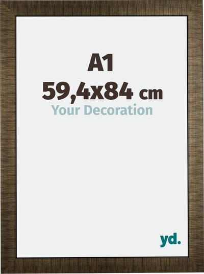 Your Decoration - Fotolijst A1 59,4x84 cm - Hout - Champagne Geborsteld - Leeds