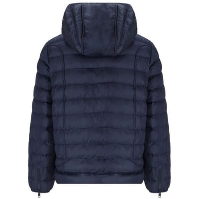 Diesel effen marineblauw gewatteerd jack met capuchon