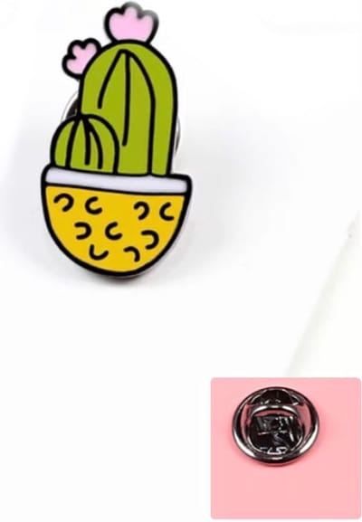 Akyol - cactus Broche | Broche | woestijn | desert | Cadeau - enamel broche -broche pins -kledingspeld – pin - Bedankje – leuke broche -verjaardag cadeau - cadeau