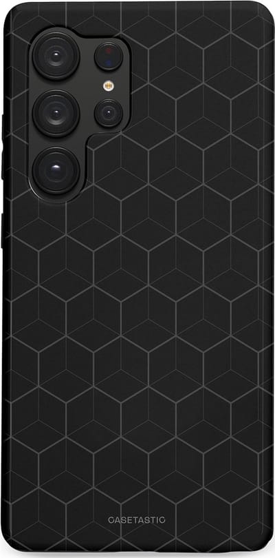 Casetastic Hoesje Geschikt voor Samsung S25 Ultra - Stijlvolle Beschermende Duo-layer Case - Hexago