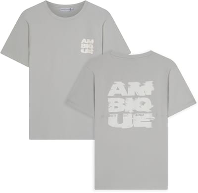 AMBIQUE - Damon T-Shirt - 105 Light Grey - Maat 134/140