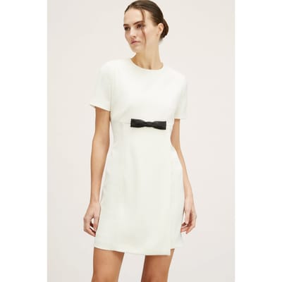 Motivi Sheath Dress With Bow White Maat: 40 | Mini Jurken Outlet | Dames | Wit