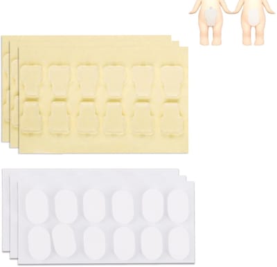Plakband voor Sonny Angel Hipper, Dubbelzijdig Transparante Plakstrips Vervangende Lijmstickers Minifiguren Stevige Grip voor Doe-Het-Zelfdecoratie
