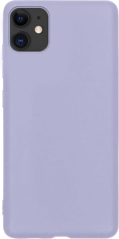 Hoes - Geschikt voor Apple iPhone 11 - Sterk & Shockproof - Hoesje Cover - Siliconen Case - Lila