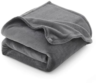 Knuffeldeken 150 x 200 cm - Pluizige en Zachte Woondeken voor Bank en Bed - 4 Seizoenen - Grijs