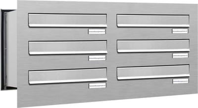 Inbouw brievenbus 6 adressen (inbouw) (2x3)