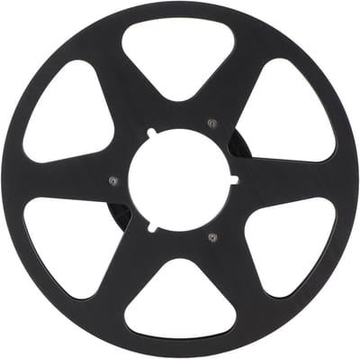 Spoel voor tapes - Opname spoel - Muziek opnemen - Aluminiumlegering constructie - 10 inch diameter - Zwart