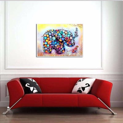 Diamant borduurwerk kleurrijke olifant mozaïek kristal 5D volledige ronde boor diamantschilderij 20X30CM blue