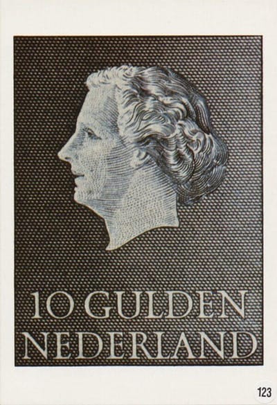 Briefkaart met afbeelding koningin Juliana postzegel