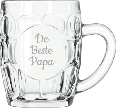 Gegraveerde Bierpul 55cl De Beste Papa