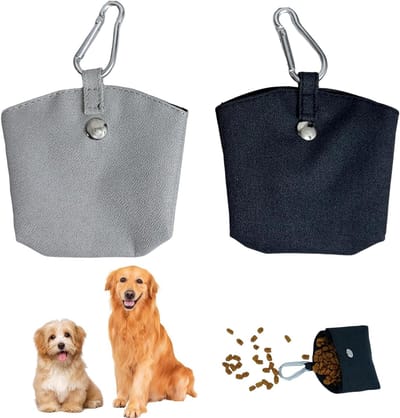 Hondenvoerzakken Set van 2, Magnetische Sluiting voor Training, Handige Treat Bags met Haak voor Alle Honden