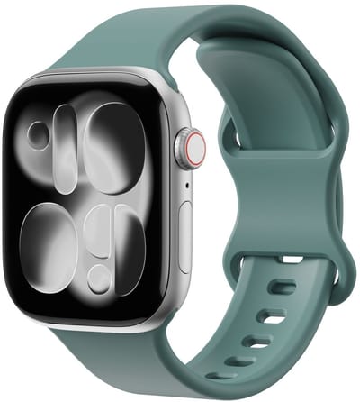 SBG Siliconen Bandje Geschikt voor Apple Watch Ultra | 49MM | Sport Horlogeband Cactus Groen