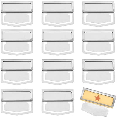 Dailygoods- Bladwijzer Clip 12pcs - Mini Index Label Clip - Planner Clips - Notebook Accessoires - School Gifts - Roestvrij Staal 28,5x35mm - Boekmarker