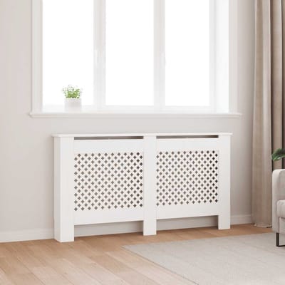 vidaXL Radiatorombouw 152x19x81.5 cm MDF wit