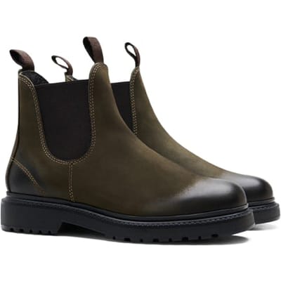No Label Penston Water Repellent Nubuck Dark Green Maat: 40 | Laarzen Outlet | Heren | Groen