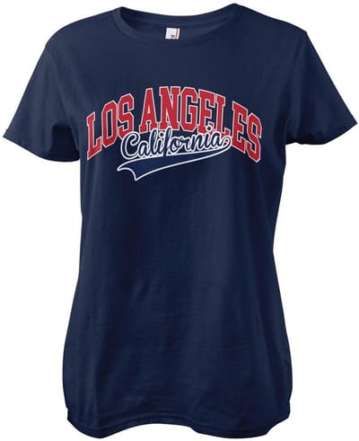 Hybris Los Angeles, Californië – Girly T-shirt voor dames, marineblauw