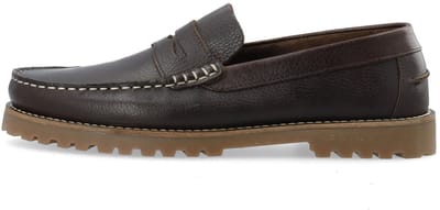 Bianco Leren loafers BIAGREG
