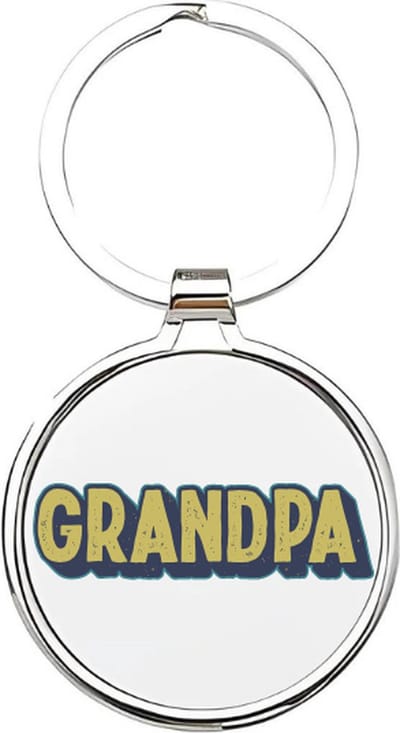 Akyol - Grandpa Sleutelhanger - opa - De leukste opa - Opa sleutelhanger - grootvader sleutelhanger - Sleutelhanger voor opa - Familie sleutelhanger - verjaardagscadeautje - cadeau voor opa - grandfather - Pake - 4 x 7,5 CM