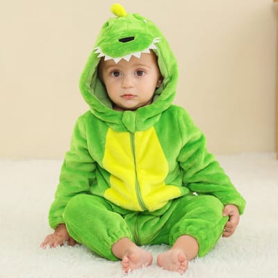 Onesie Dino | 1 - 2,5 jaar | Fleece | Warm | Carnaval | Kind | Verkleden | Jongens | Meisjes