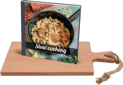 Bowls and Dishes | Set - Puur Hout Borrelplank - Tapasplank - Kaasplank - Hapjesplank - Serveerplank 38cm + Slow cooking