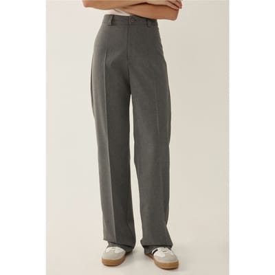 Hoge Taille Rechte Pijpen Broek