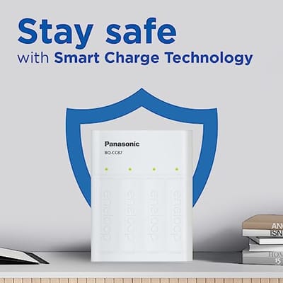 Slimme USB Reis lader voor 1-4 AA/AAA Ni-MH-batterijen met 10 veiligheidsfuncties en verbeterde capaciteit