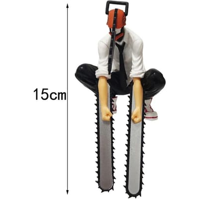19cm Chainsaw Man Denji Anime Figuur Denji/Power Actie Model 1560 Chainsaw Man Denji Figurine Volwassen Verzamelfiguur Poppetje Speelgoed Premium Kwaliteit black
