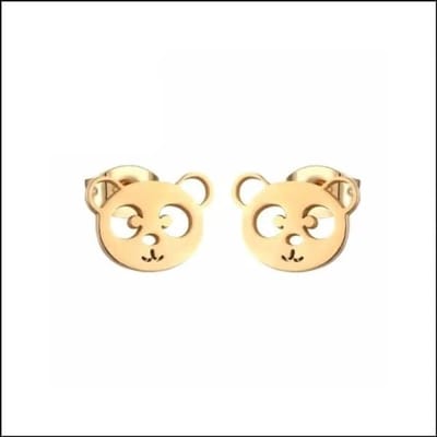 Aramat Jewels - Panda oorbellen -Gemaakt van roestvrij staal -kinderen