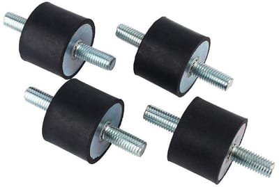 Anti-vibratie dempers M10, 4 stuks rubberen dempers voor luchtcompressoren, benzinemotoren en waterpompen, geluidsreductie en trillingsisolatie