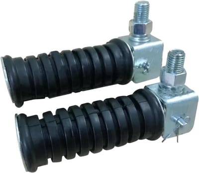 Motorfiets Voetsteunen - Pedaal Rust - Comfortabel Rijden - Universele 10mm Draad - 1 Paar - Zwart