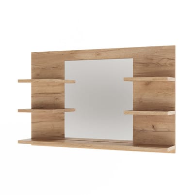 Vicco Wilbur Badkamerspiegelkast – 78 x 50 cm met planken Krachtige eik goud