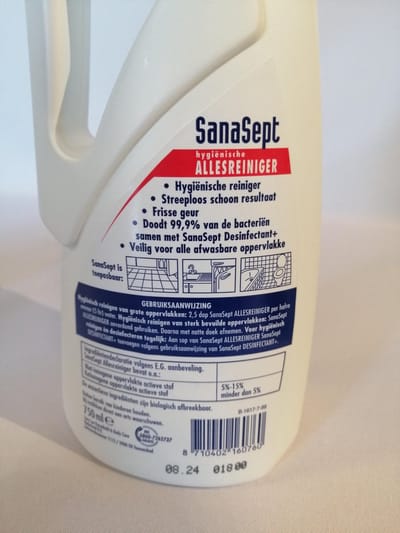 Sanasept Allesreiniger Antibacterieel  Voordeelverpakking (5x 750 ml)