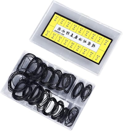 Complete Set van 180 Rubber O-Ringen voor Horloge Reparatie, Flexibele Gereedschappen en 18 Soorten O-Ringen voor Professionele Horlogemakers