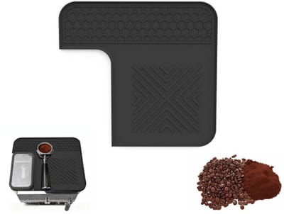 1 stuk - Deksel Mat voor koffiemachine - siliconen afvoermat - antislipmat - antislip kopjesmat - espressopersmat - koffieperspotmat voor Ninja Luxe Espresso ES601 en ES701 koffiemachines (zwart)