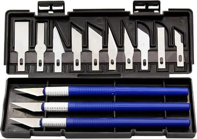 WiseGoods Luxe Scalpel Messen Set - Mes - DIY Mesje - Hobby Mesjes - Hobbymes - Gereedschap - Handgereedschap - Handwerken 13st