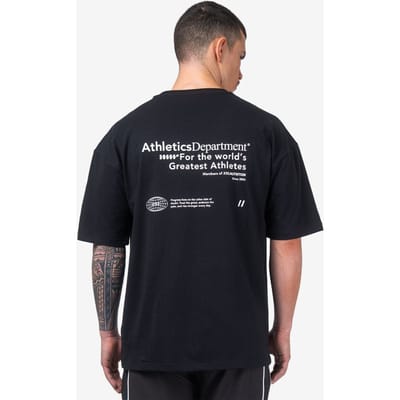 XXL Sportswear Athletics Department T-Shirt - Black Zwart XL