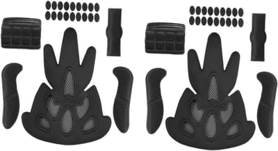 Helm Binnenvoering - Beschermpads Set - Comfortabel Fietsen - Vervangbare Kussentjes - 46 Delig - Zwart