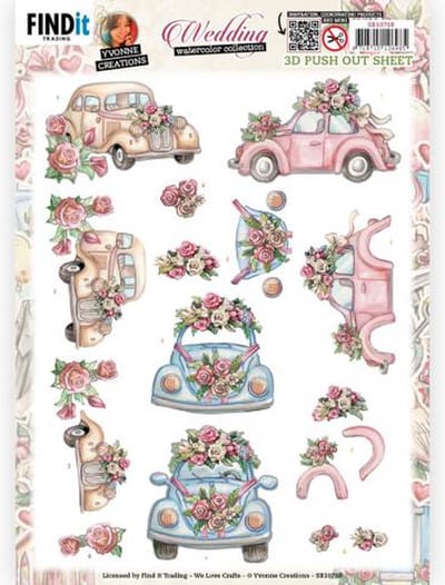 3D Push-Out - Yvonne Creations - Wedding - Wedding Cars
