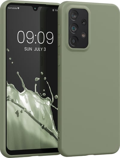 kwmobile telefoonhoesje geschikt voor Samsung Galaxy A33 5G - Hoesje voor smartphone - Back cover in grijsgroen
