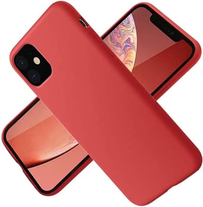 Hoesje Geschikt voor iPhone 12 / 12 Pro - Nano Liquid siliconen Backcover - Rood