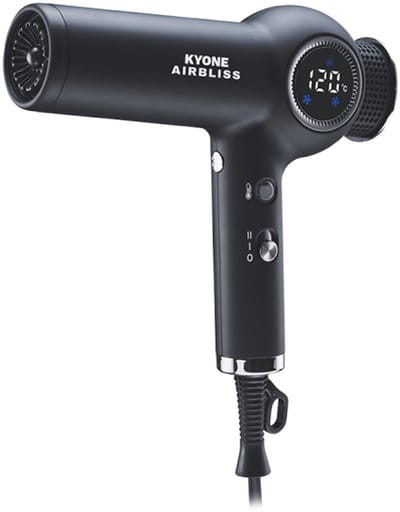 Kyone Airbliss Digital Motor Haardroger Zwart