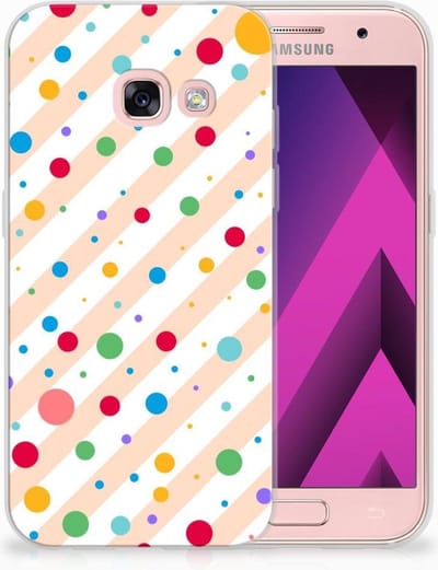 Back Cover voor Samsung Galaxy A3 2017 TPU bumper Dots
