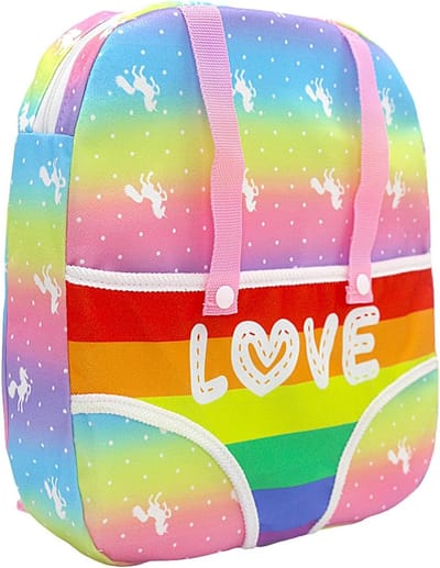 Babydrager Speelgoed - Pop Draagzak - Kindje Spelen - Verstelbare Banden - 28x26x3 cm