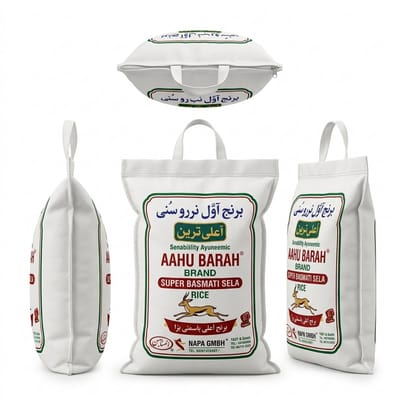 Nadi Aahu Barah: Een Hoogwaardige Rijstervaring van 5 kg, Premium Kwaliteit – Natuurlijk en Vers Authentieke Smaak – Direct uit de Oogst – Bulkverpakking Met Kajal Sticker