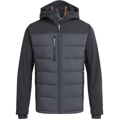 Craghoppers Heren Castleford Hybride Jas (Zwart/Koolstof Grijs)
