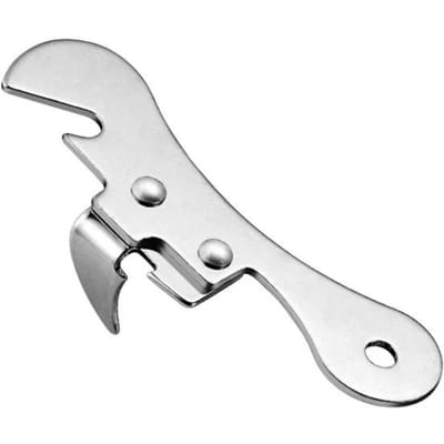 Draagbare Fles Pot Opener Pure Kleur Keuken Gadget Huishoudelijke Blikopener Voor Noodgeval Flesopener Feestartikelen zilver