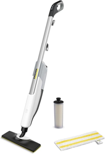 Stoomreiniger Vloeren - Stoom Mop - Hygiënisch Reinigen - Reinigt Zonder Chemicaliën - 50 m² Oppervlakte - Wit